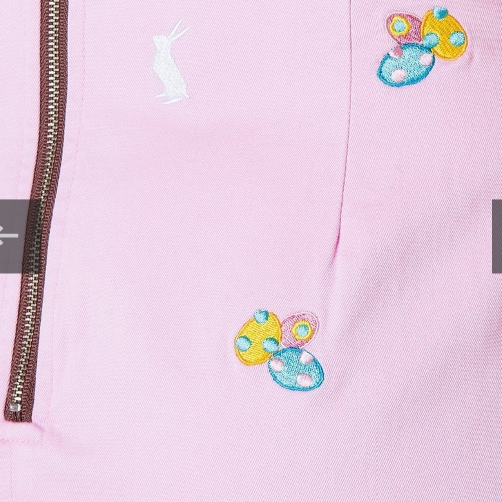 Castaway Nantucket ALI Skirt Stretch Twill PINK WITH EASTER Theme Size 16. - Picture 2 of 13